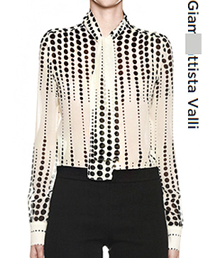 Giambattista Vall*(or) dot-print  silk blouse $1,121 다시 만나볼수 없는 행운같은 기회!!(특가세일 30% 할인이벤트/현금가/반품교환불가/정가207000)