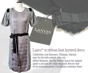 Lanvi* st ribbon knit layered dress - 디테일이 너무 사랑스러워요^^ (특가세일 60% 할인이벤트/현금가/반품교환불가/정가88000)