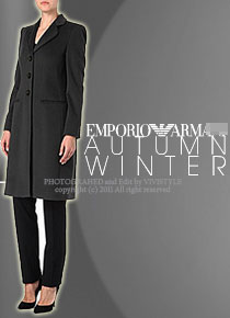 Emporio arman* (or) lana wool coat; 클래식함과 미니멀리즘을 동시에 만나보세요^^