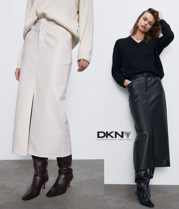 Dkn* st~leather skirt ;허리밴딩으로 너무 편한 레더스커트!!시크하고 너무 세련되죠^^
