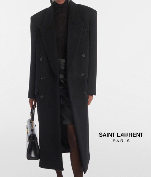 Saint Lauren* double coat ;그야말로 멋스러운 오버핏 더블 코트~~