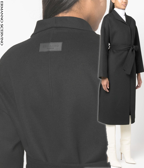 ERMANNO FIRENZ*(or) wool cashmere coat; 럭셔리 이탈리아 브랜드의 울캐시 벨티드코트!! ;피팅추가~