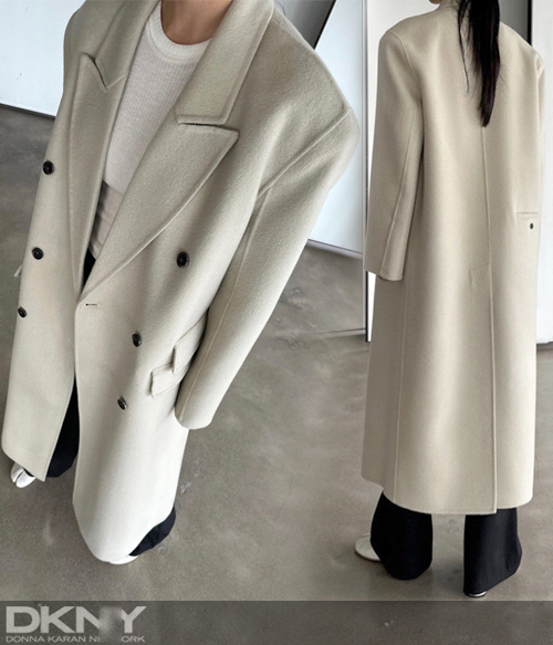 Dkn* st~double coat ;10% open sale /루즈한 핏의 너무 클래식한 더블 코트!!! -정가 412000원