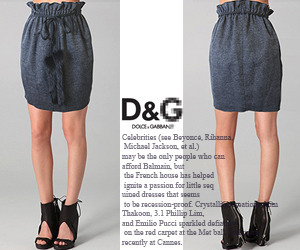 Dolce＆Gabban*  Fox tail skirt - 디테일이 돋보이는 아이템! ;피팅추가