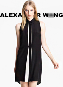 alexander wan*(or) silk shirt tunic - 바이컬러가 주는 세련됨을 느껴보세요 ^^(비비스타일 한정 40% 할인이벤트/반품교환불가/ 정가207000)