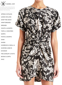 Isabel Mara** Black Tilda Hawaiian Modern Silk Dress ;볼륨감과 동시에 세련된 느낌!!
