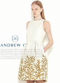 Andrew g* coral embroidered dress - 2014 Resort look을 누구보다 먼저 만나보세요 ^^ 