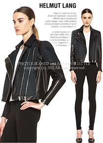 Helmut La**(or) Jacquard Leather Biker Jacket ; 매장 1635$ 셀링중;;(비비스타일 한정 30% 할인이벤트/현금가/반품교환불가/ 정가666000)