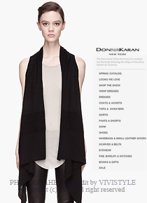 donna kara*(or) knit shawl vest - 활용도 백점^^ 우아함의 상징~(비비스타일 한정 30% 할인이벤트/현금가/반품교환불가/ 정가207000)