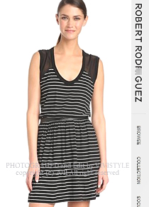 robert rodrigue*(or) Stripe  Dress ; 찰랑거리는 부드러움이 온몸에 전해지는 세련됨의 명사!!(비비스타일 한정 40% 할인이벤트/반품교환불가/ 정가135000)