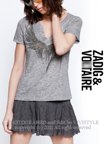 zadig&amp;vortair* Twist Lin Print T Shirt; 컬러별로 소장하고 싶은^^소장해도 후회없는!!