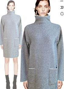 ir* turtle knit dress ;담백한 멋스러움을 지닌  잔잔한 스트라잎 패턴이 아주 세련된 !!