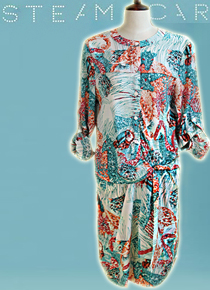 Stella McCartne*(or) tie dress;화려한 색감과 프린팅에 한눈에 반해버린 드렛!! ;피팅추가