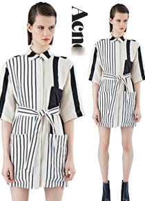 Acn*(or) studio Cabell linen str wide black Linen shirt dress ;이번주 1순위 강추제품!!$890.00 ;피팅추가