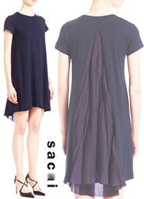 Saca*(or) Pleated-Back T-Shirt Dress ;완벽하게 실용적이면서 감각적인 드렛!! ;피팅추가