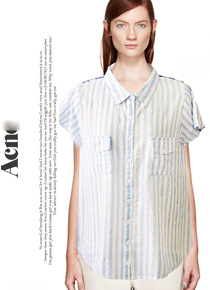 Acn* studio(or) striped shirts; 반전 매력이 있는 스트라잎 셔츠!!;피팅추가