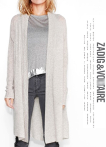 Zadi*&amp; Voltaire(or) cashmere pocket cardigan;한개를 구매하더라도 아우터는 퀄러티 있는 제품으로 오래오래~~!!