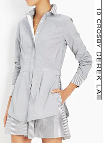 Derek La*(or) 10 Crosby Striped  Shirt Dress;한벌만으로 멋스러운 감성이 충분한 셔츠드레스!!$495.00