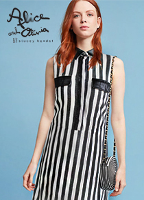 alice+olivi*(or) striped sleeveless dress -슬림한 라인감을 그냥 만들어드리는 고퀄원피스!!