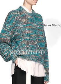 acn*(or) studio chunky sweater - $448.00 비비드한 터콰이즈 컬러가 주는 독특한 매력^^ ;피팅추가