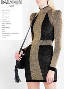 Balmai* Metallic knitted minidress;€ 1,249