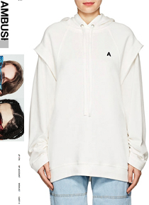 Ambus*(or) Layered-Effect Cotton Fleece Sweatshirt;$485 합리적인 가격으로 겟할수있어요!!