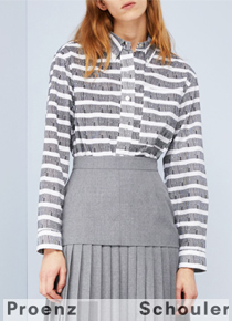 Proenza schoule*(or) Graphic Stripe Cotton Top;$395.00 감각적인 디자인이 돋보이는 오버핏 셔츠!!