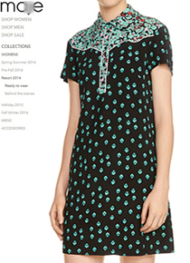 Maj*(or) Floral-Print  Dress;$360.00 한번쯤은 뒤돌아보게 만드는  매력적인 드렛!! ;피팅추가