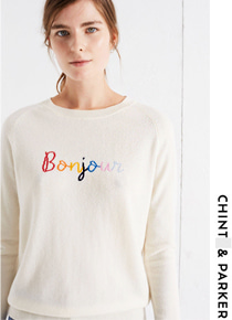 CHINT* &amp; PARKER(or) Bonjour/Bonsoir Cashmere Sweater;100% 캐시미어 소장가치 충분해요!!;피팅추가