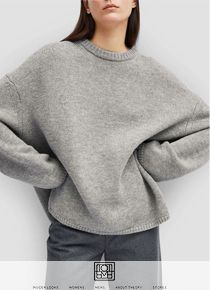 Tot&amp;ecirc;m*(or) Asymmetric Sweater ;$565.00 사랑스러운 오버핏으로 포근하고도 미니멀하게!!!